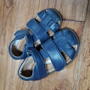 Stride Rite Emerson blue leather sandals